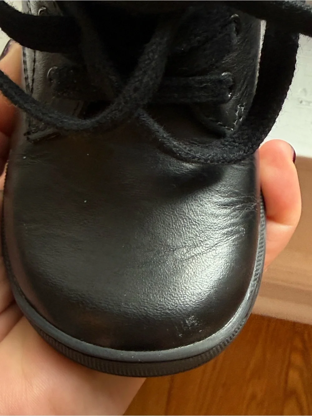 Geox Black Kids Lace-Up Ankle Boots